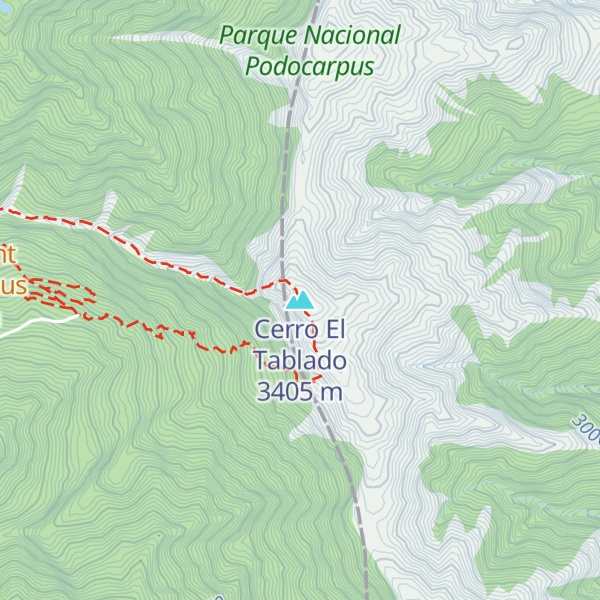 Map of Cerro El Tablado