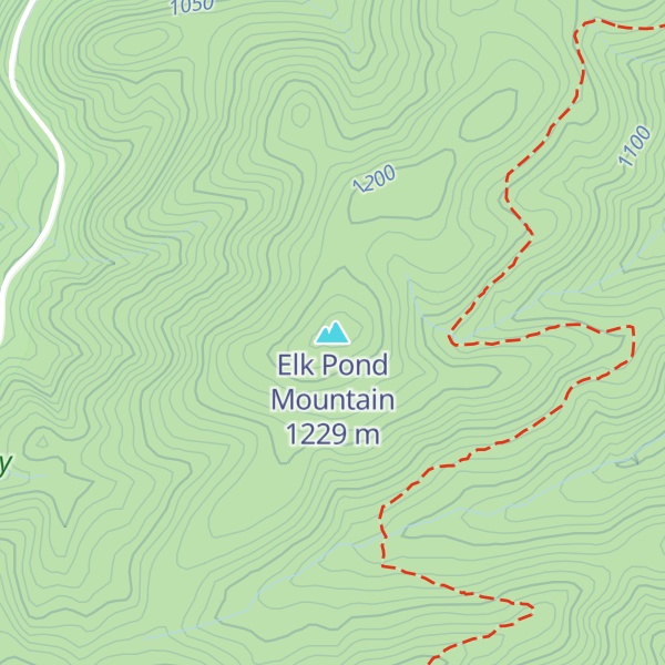 Map of Elk Pond Mountain