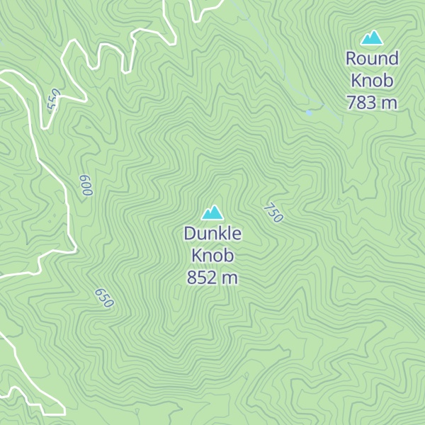 Map of Dunkle Knob
