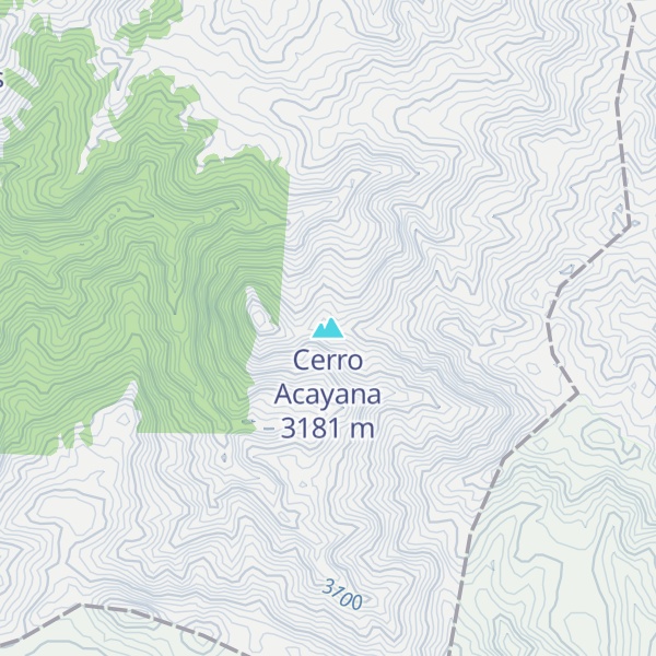 Map of Cerro Acayana