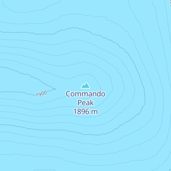 Map of Commando Peak