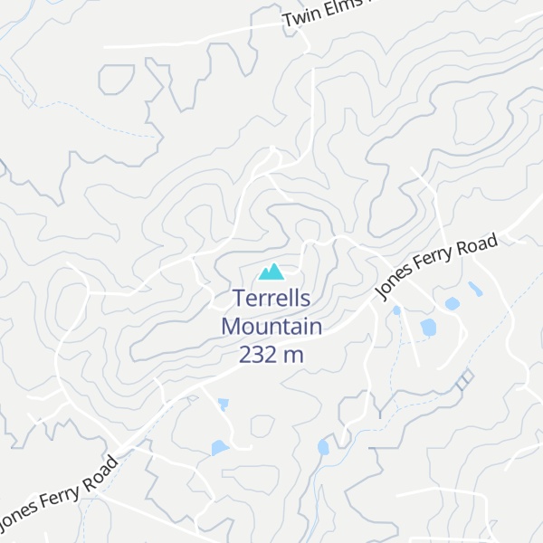 Map of Terrells Mountain