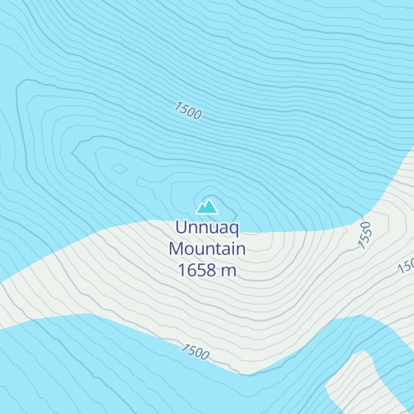 Map of Unnuaq Mountain
