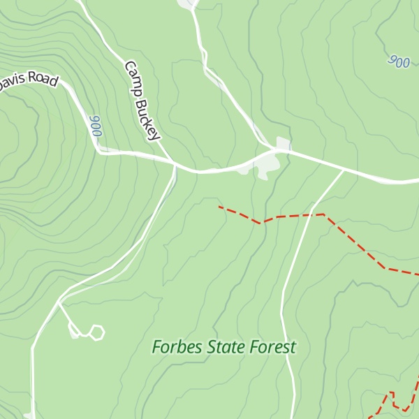 Map of Baughman Rocks