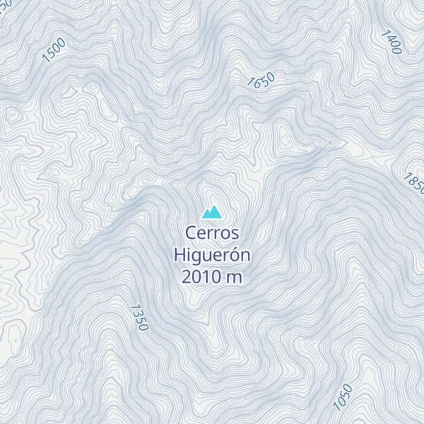 Map of Cerros Higuerón