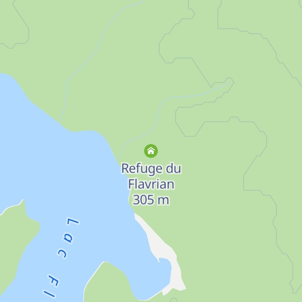 Map of Refuge du Flavrian