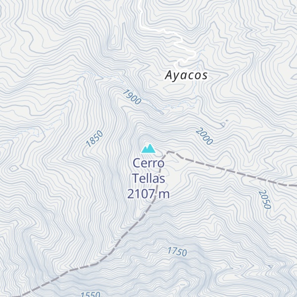 Map of Cerro Tellas