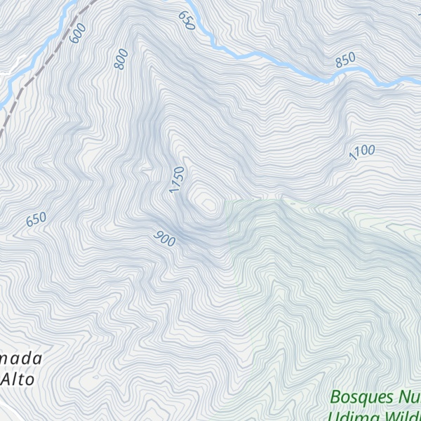 Map of Cerro Crecido
