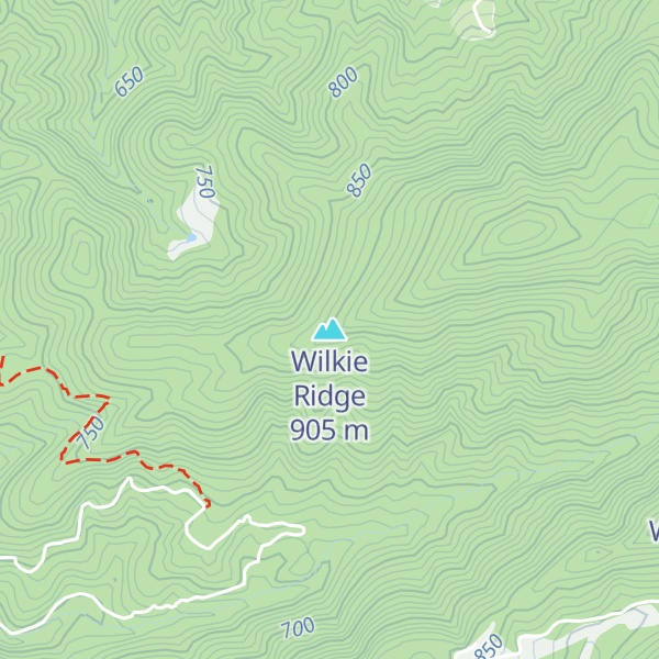 Map of Wilkie Ridge