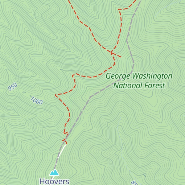 Map of Dividing Ridge