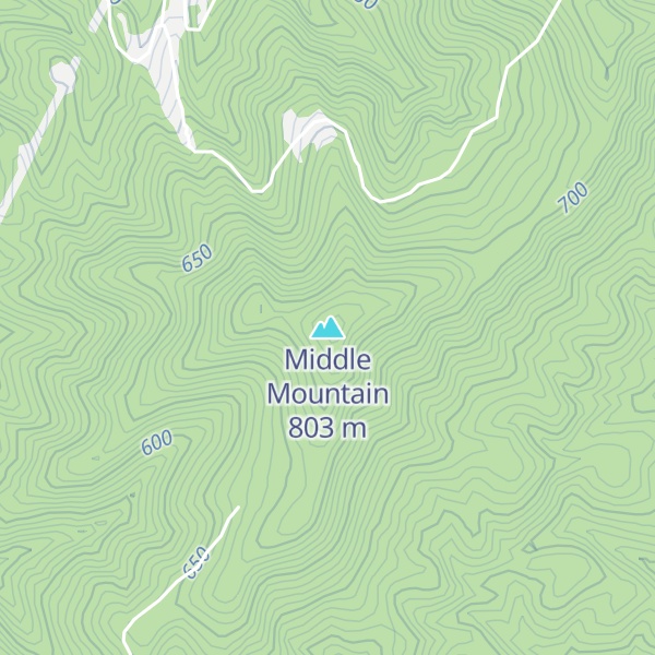 Map of Middle Mountain