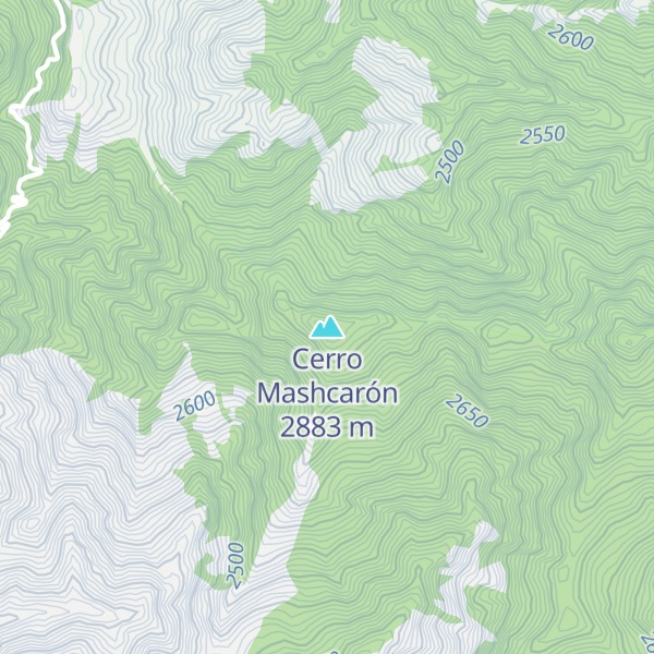 Map of Cerro Mashcarón