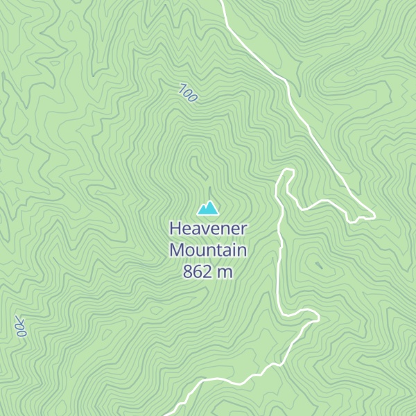 Map of Heavener Mountain