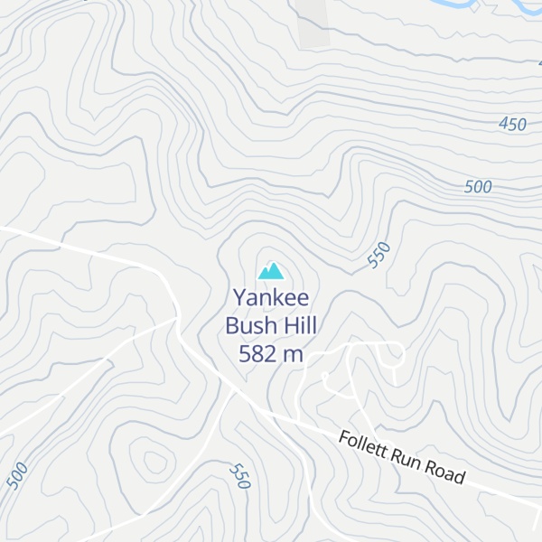 Map of Yankee Bush Hill