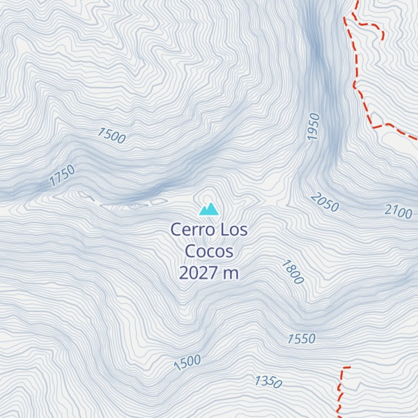 Map of Cerro Los Cocos