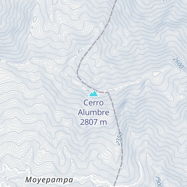 Map of Cerro Alumbre
