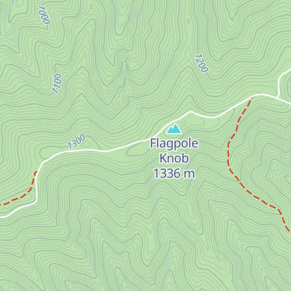 Map of Slate Springs Mountain