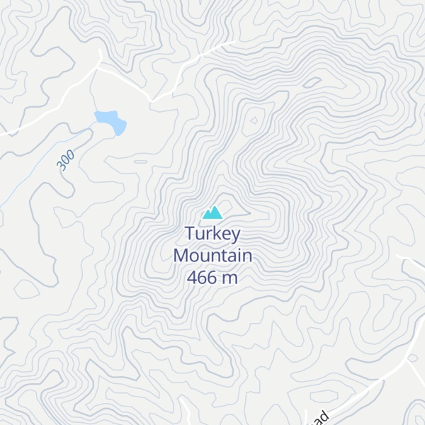 Map of Turkey Mountain