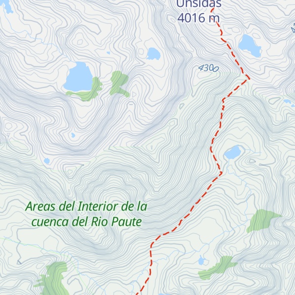 Map of Cerro Pilar Cajas