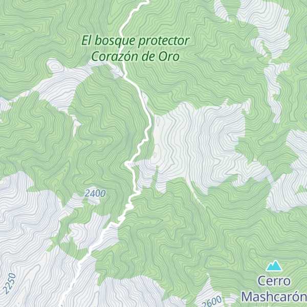 Map of Cerro Santa Barbara