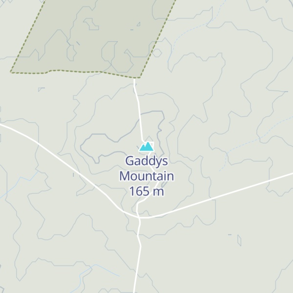 Map of Gaddys Mountain