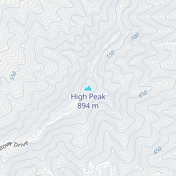 Map of High Peak