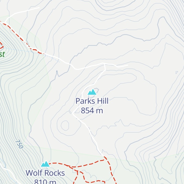 Map of Parks Hill