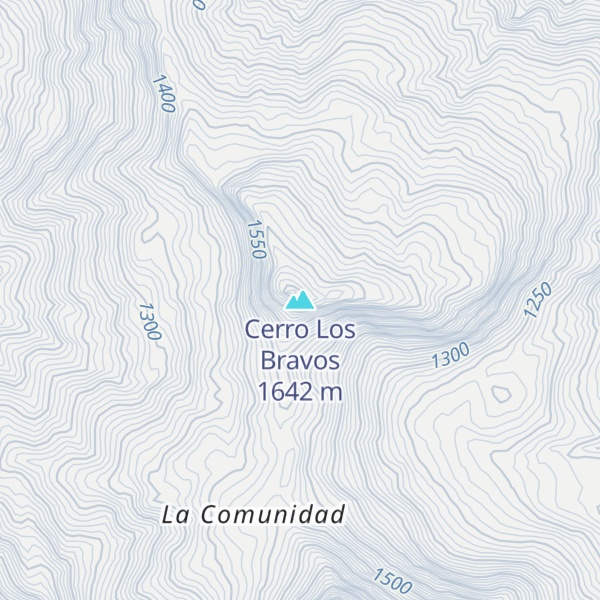 Map of Cerro Los Bravos