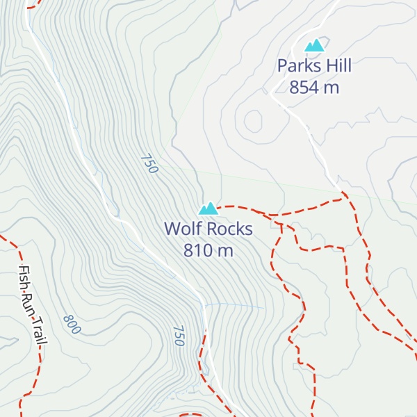 Map of Wolf Rocks