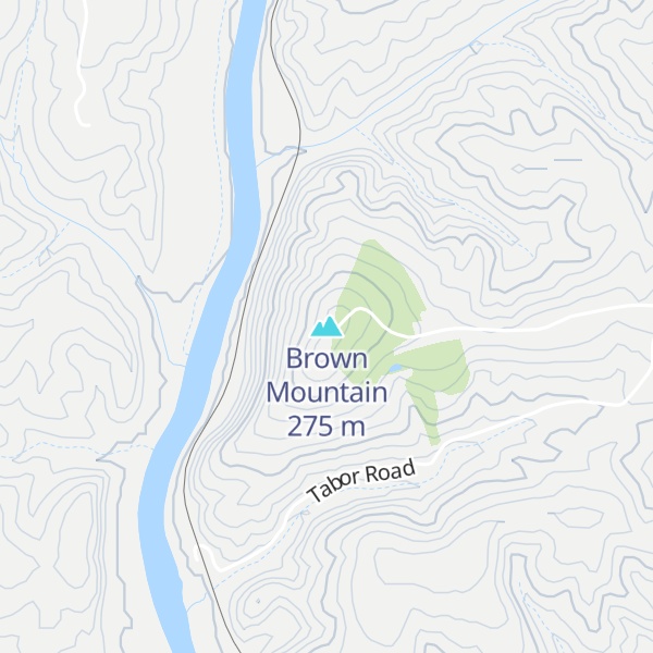 Map of Brown Mountain