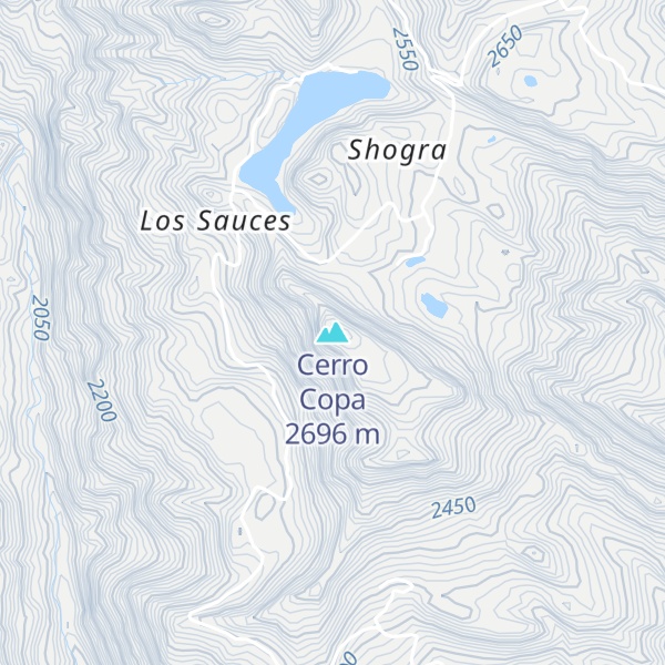 Map of Cerro Copa