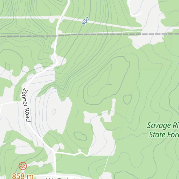 Map of Zehner Hill