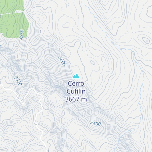 Map of Cerro Cufilin