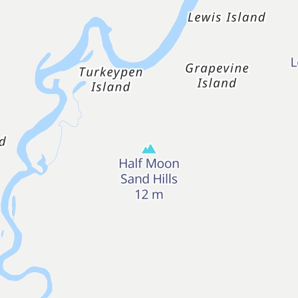 Map of Half Moon Sand Hills