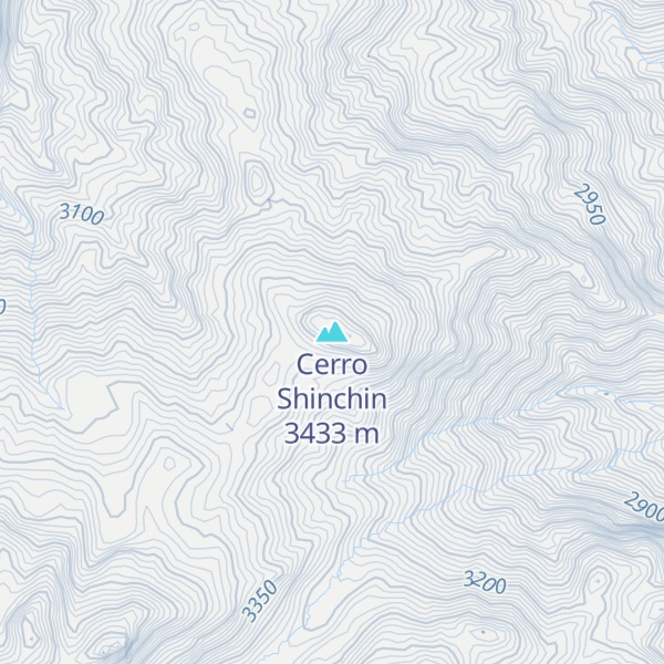 Map of Cerro Shinchin