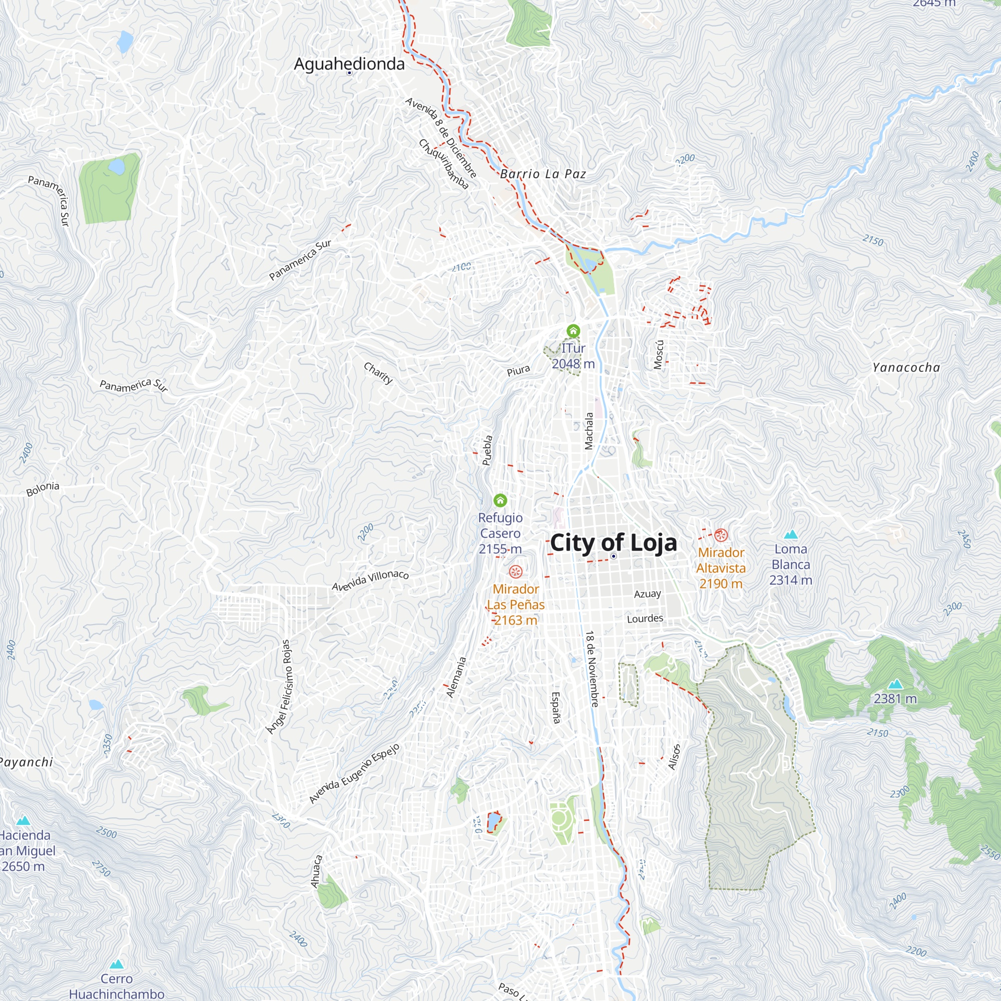 Refugio Casero map
