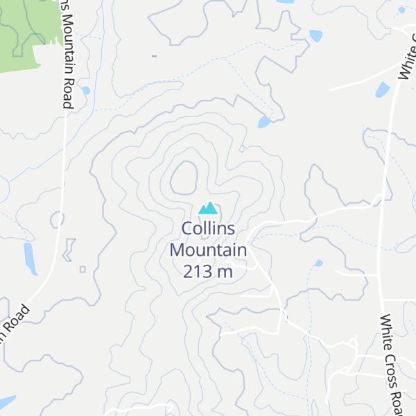 Map of Collins Mountain