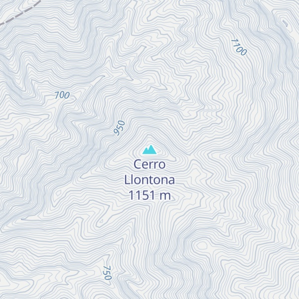 Map of Cerro Llontona