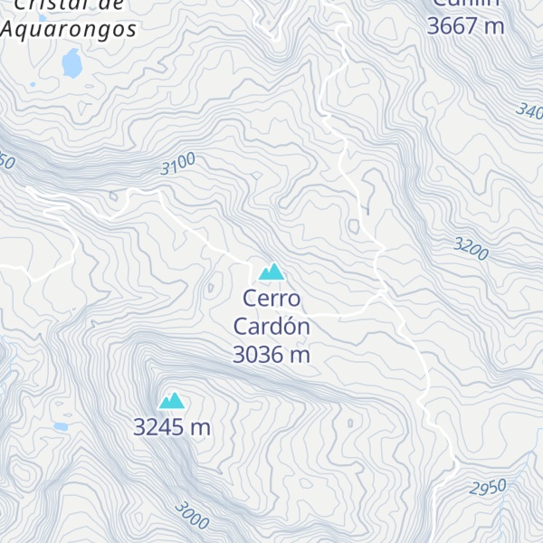 Map of Cerro Cardón