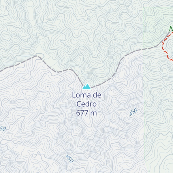 Map of Loma de Cedro