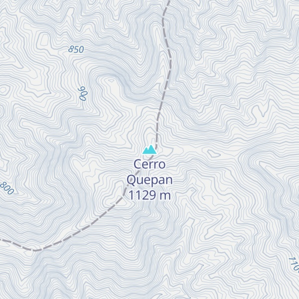 Map of Cerro Quepan
