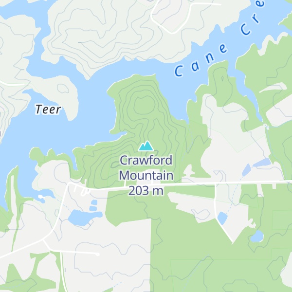 Map of Crawford Mountain