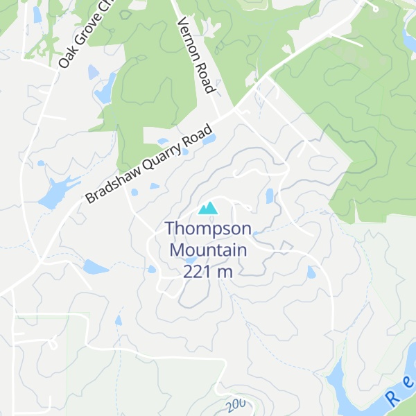 Map of Thompson Mountain