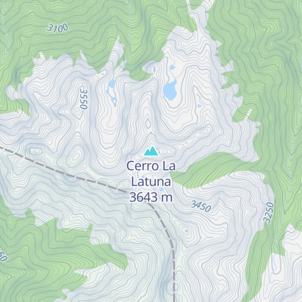 Map of Cerro La Latuna