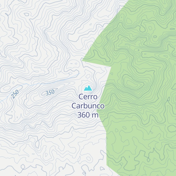Map of Cerro Carbunco