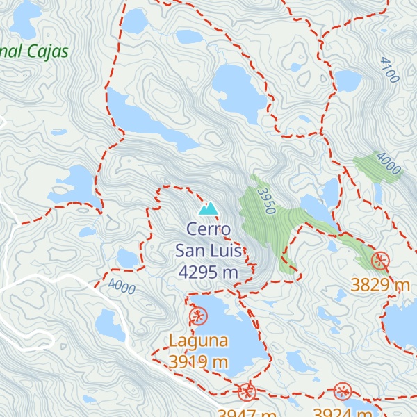 Map of Cerro San Luis