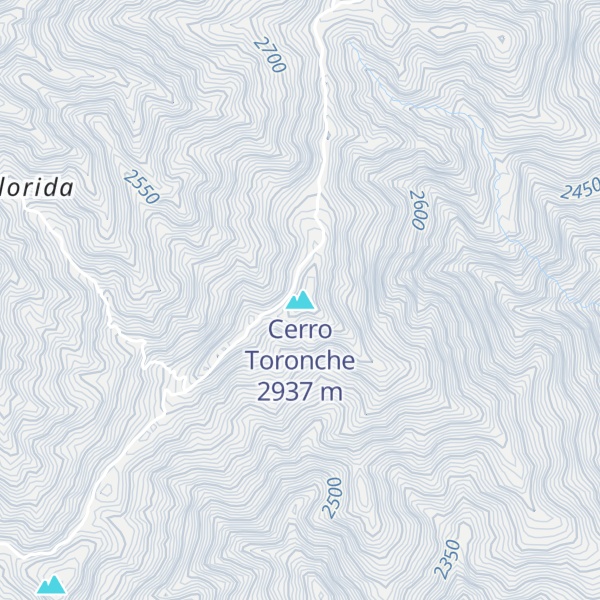 Map of Cerro Toronche
