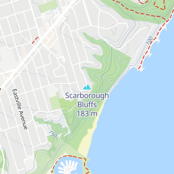 Map of Scarborough Bluffs