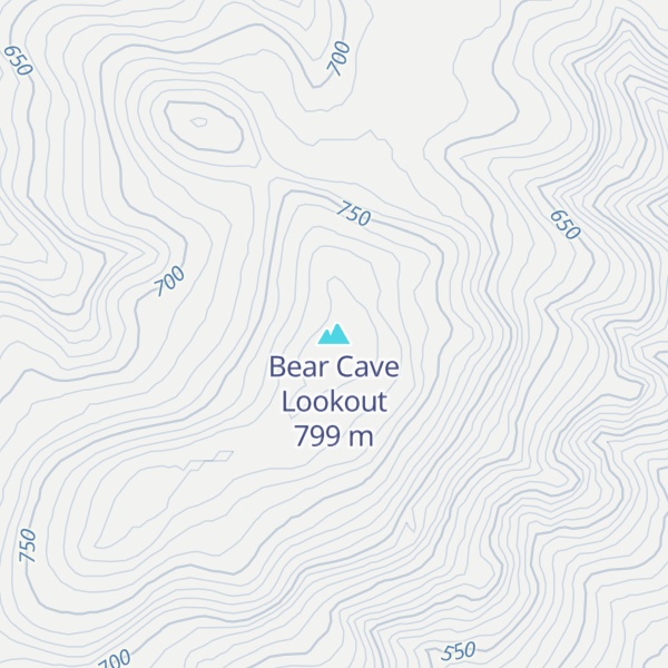 Map of Bear Cave Lookout