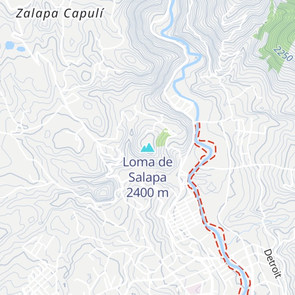 Map of Loma de Salapa